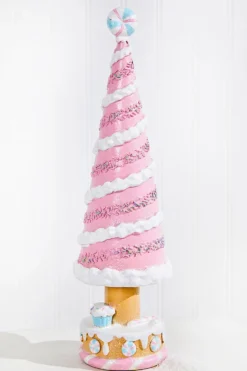 15" Resin Holiday Candy Tree