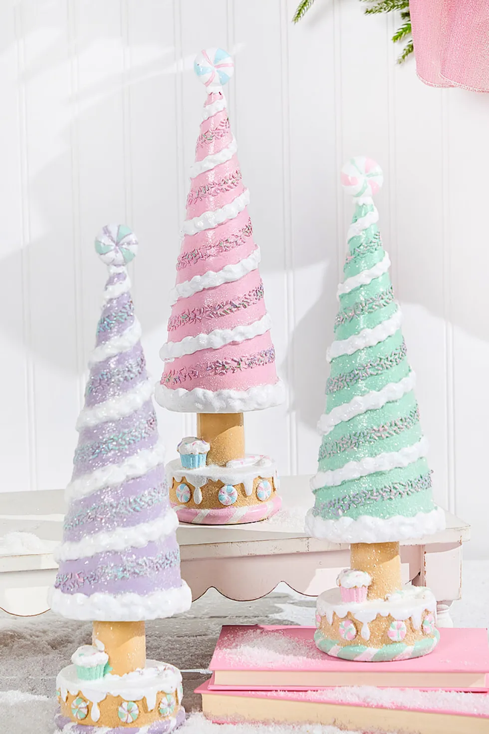 15" Resin Holiday Candy Tree