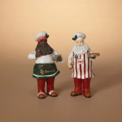 8" Resin Holiday Chef Santa