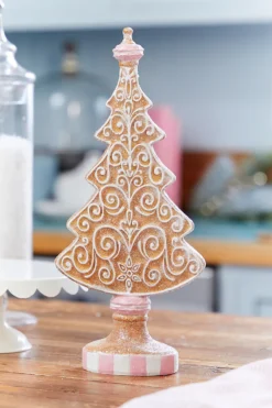 13.5" Resin Icing Gingerbread Tree