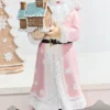 11.5" Resin Santa with Gingerbread House
