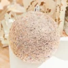 4" Rose Gold Beaded Ball Ornament