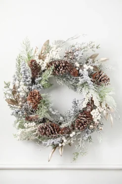 24" Rustic Christmas Wreath
