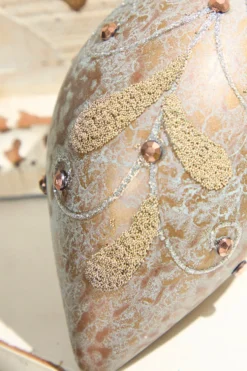 4" - 5" Rustic Glass Ornament