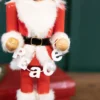 15" Santa Nutcracker with Peace Garland