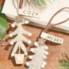 Sewn Tree Polyester Ornament