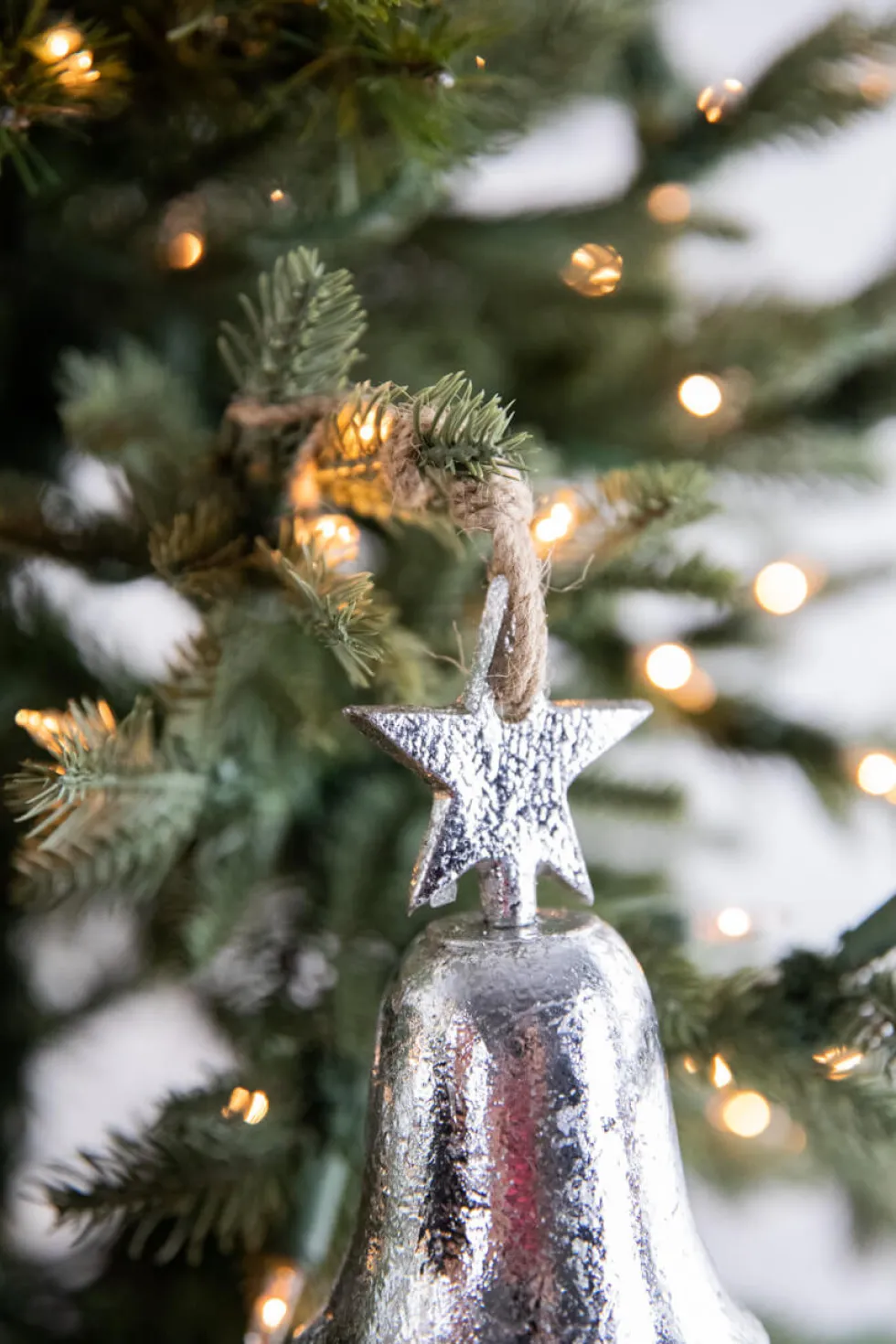 5” Silver Bell Ornament