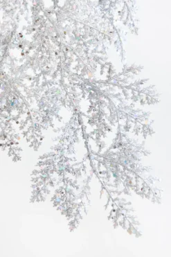 6' Silver Bling Bling Cedar Garland