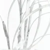 34" Silver Foil Grass Spray