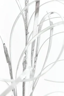 34" Silver Foil Grass Spray