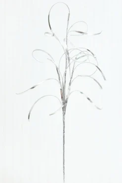 34" Silver Foil Grass Spray