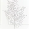 35" Silver Glitter Fern Spray