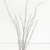 40" Silver Glitter Twig Branch
