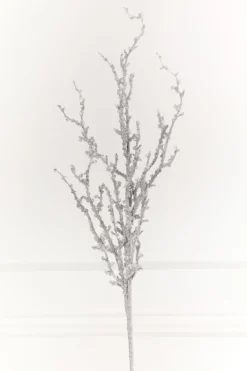 32" Silver Iced Sequin Bead Spray