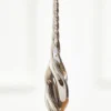 9" Slate Gray Drop Glass Ornament