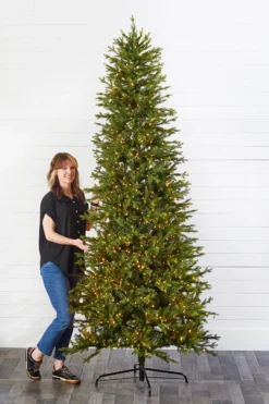 9' Slim Southern Fir with 1500 3mm Lights