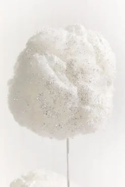 27" Snowball Spray with Glitter