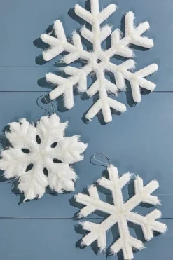 11" - 15" Snowflake Ornament - Set of 3