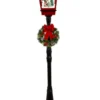 72" Snowing Lamp Post with Elf and Rocking Horse - Mark Roberts