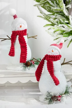 13" Snowman Resin Figure