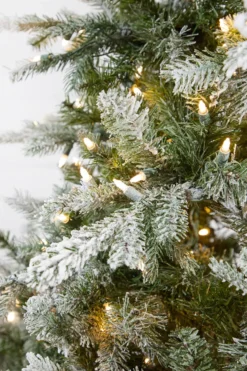 7.5' Snow Tip Aspen with 650 LED Lights