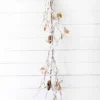 48" Snow with Glitter Winter Chalet Garland - Natural/Frost