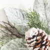 22" Snowy Pinecone & Magnolia Wreath