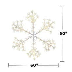 60" Sparkler Snowflake LED RGBWW