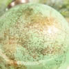 4" Spruce Antique Finished Glass Ball Ornament