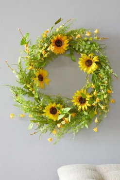 22" Sunflower Wreath