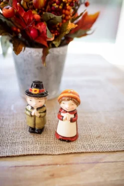 Sweet Pilgrim Salt and Pepper Shakers - Set of 2