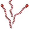 35” Tinsel Peppermint Twist with Ball Spray