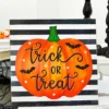 10" Trick or Treat Glitter Sign