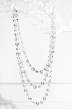 Triple Bead Silver Garland Ornament