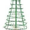 4' Twinkling Starry Alpine Tree - Green/Warm White 270 Lights