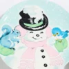 8" Vintage Round Christmas Plates - Set of 4