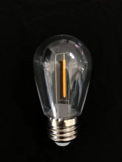 48' Warm White In-Line Patio Light Set - S14 LED Bulbs Included