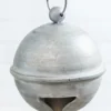 6" Weathered Tin Jingle Bell Christmas Ornament