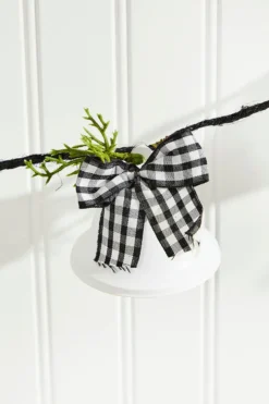 67” White Country Bell Garland
