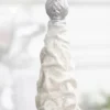 16" White Flocked Resin Tree