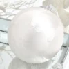 6.75" White Frost Glass Ball Ornament