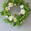 30" White Peony Wreath