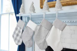 White Stocking with Gray Stripes