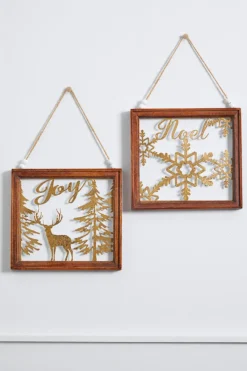 10” Wood Christmas Wall Sign
