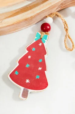 5” Wooden Christmas Tree Ornament