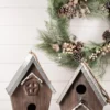 Wood Galvanized Metal Birdhouse