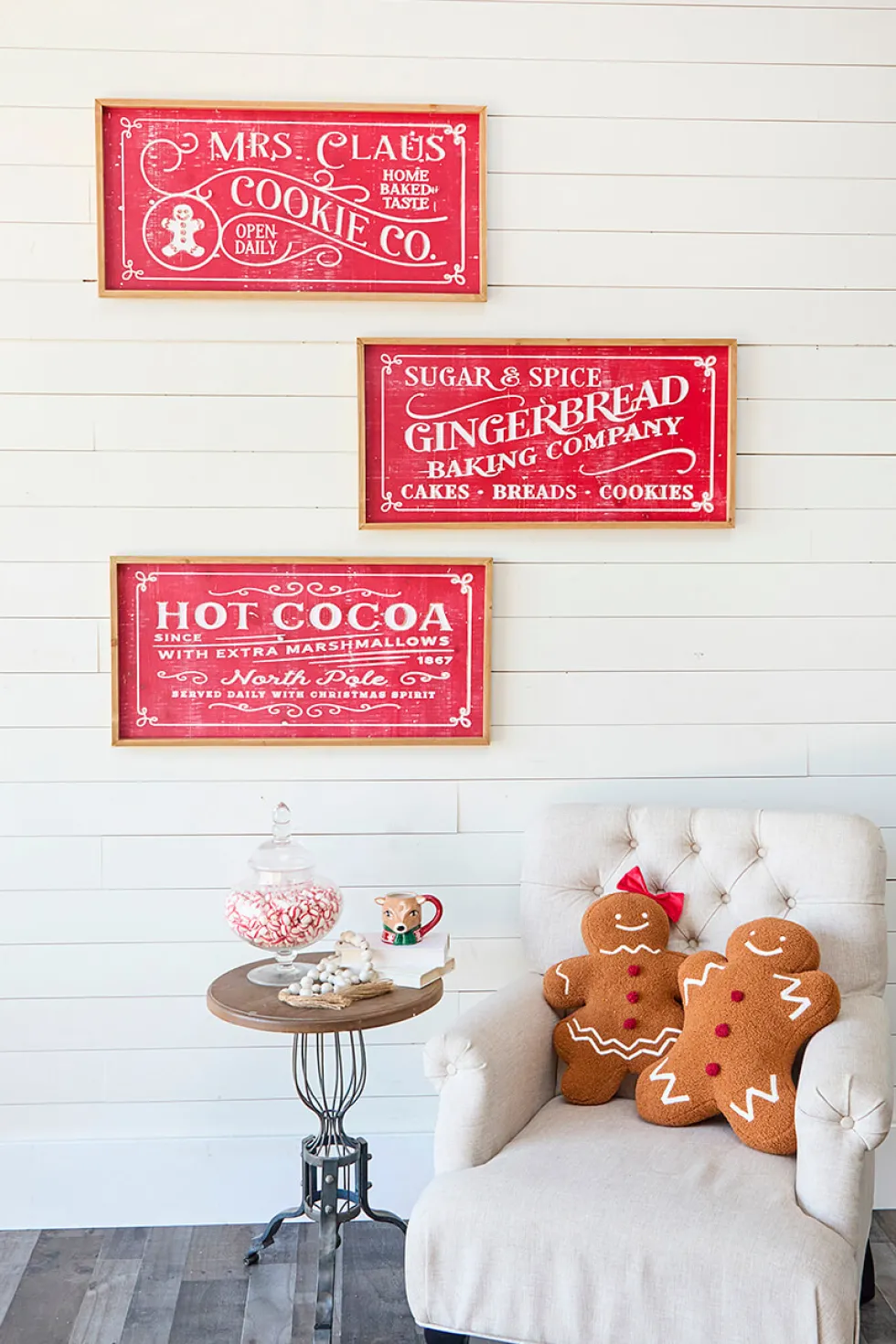 31.8” Wood Holiday Engraved Wall Sign