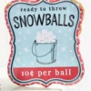 7"x 6" Assorted Embossed Winter Sign