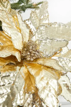 26" x 20" Champagne Metallic Christmas Stem