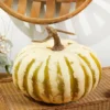 9" x 5" Creme/Green Latex Harvest Pumpkin Vine
